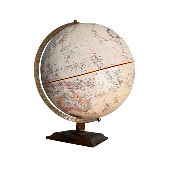 Globe / Map / World / Replogle 12” World Classic Series, Raised Relief / Vintage - Picture 5 of 12
